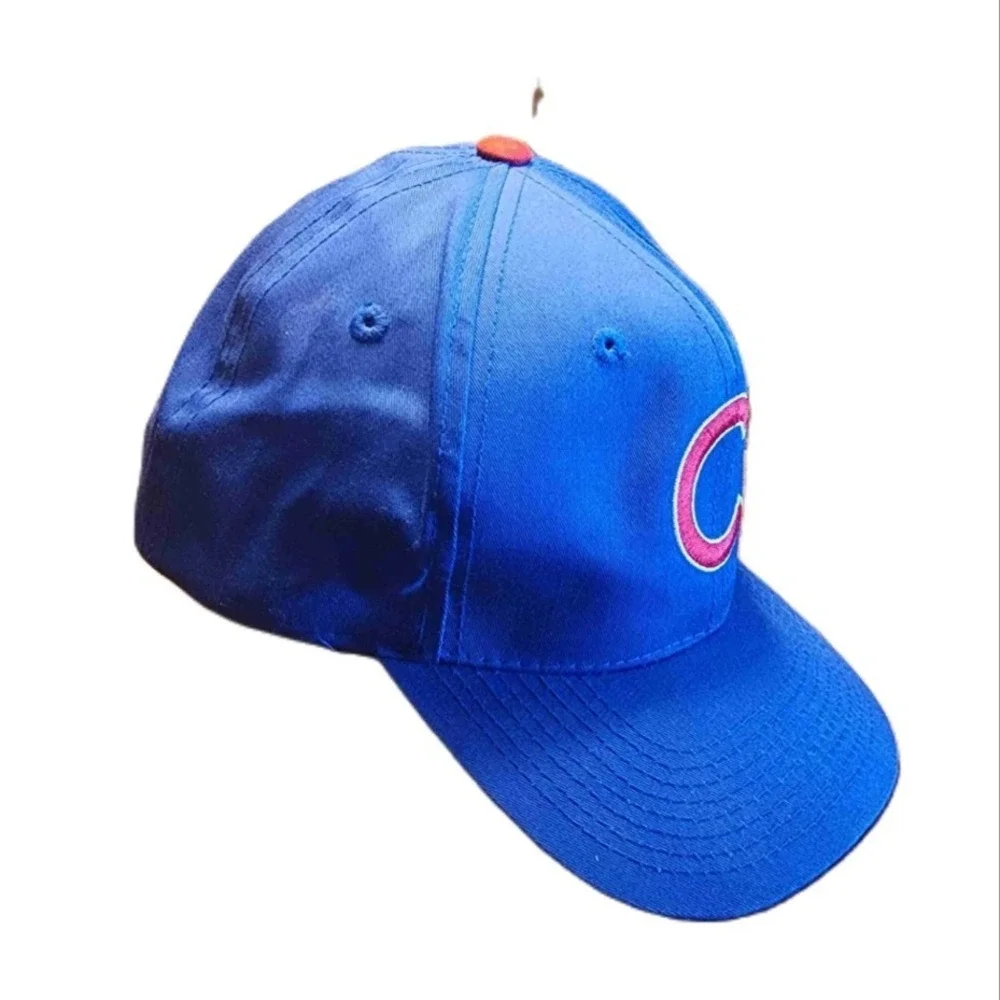 Chicago Cubs Baseball Cap Blue Red C Logo Adjustable Snapback Outdoor Kids S/M‎